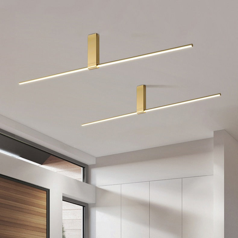 Led Ceiling Light Creative Minimalist One-word Strip Light