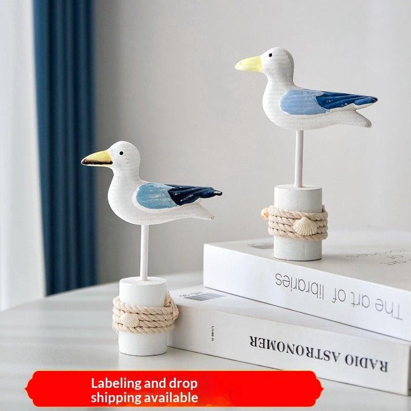 Mediterranean-style Tree Stump Ornaments Nautical-themed Home Decor Items