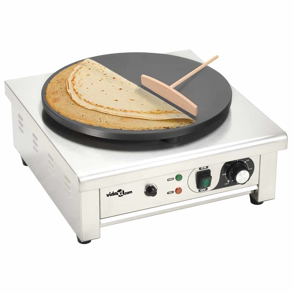 Electric Crepe Maker with Extendable Tray