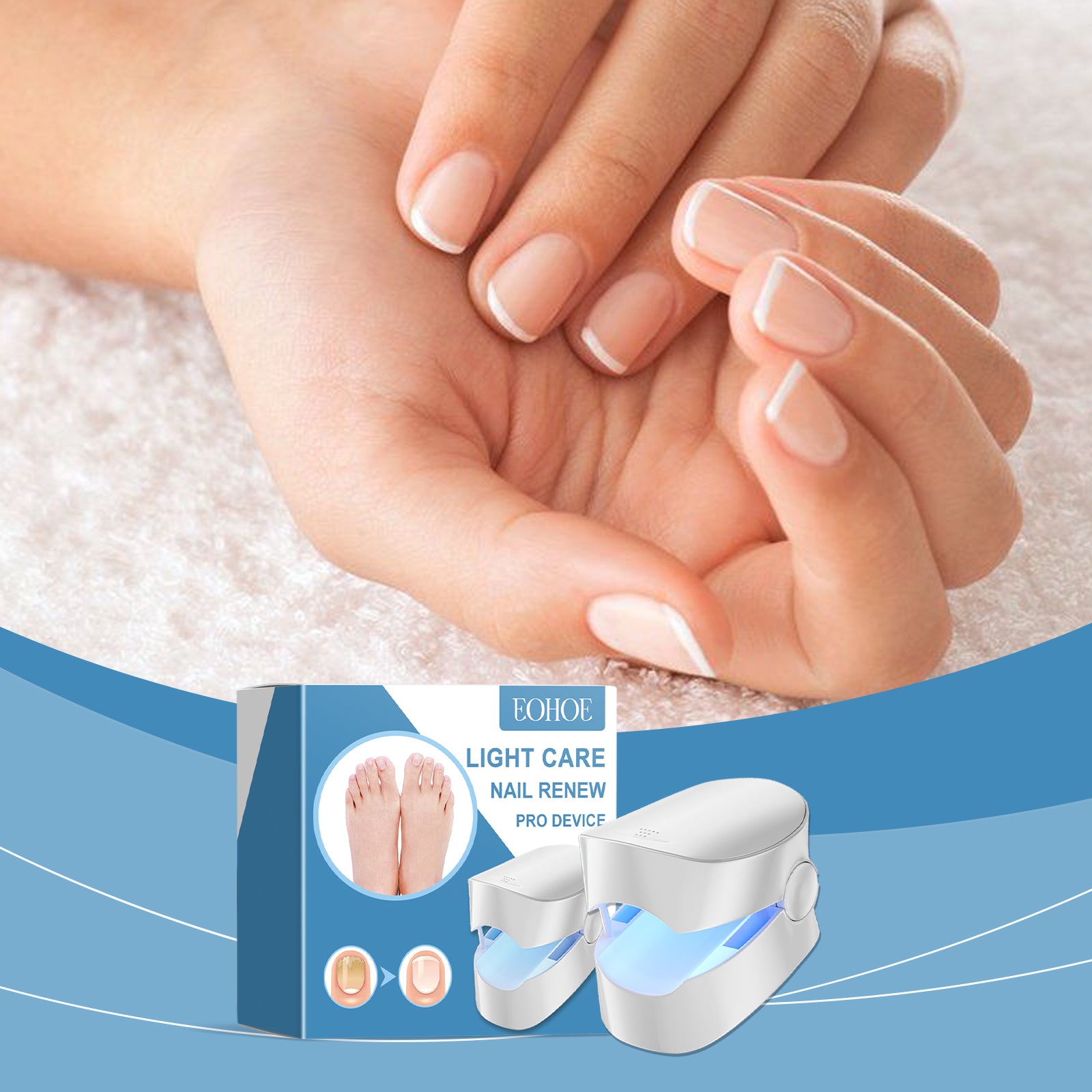 EOHOE Nail Repair Device Gentle Repair Of Nail Edge Rotten Nails, Nail Care, Cleaning And Polishing Nail Surface Care Device