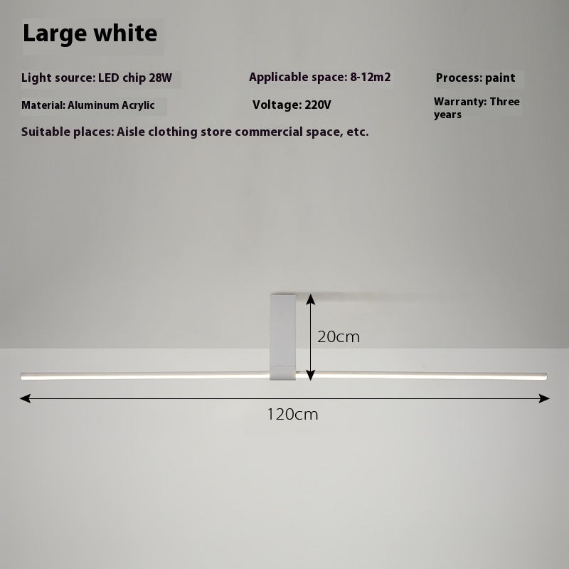 Led Ceiling Light Creative Minimalist One-word Strip Light