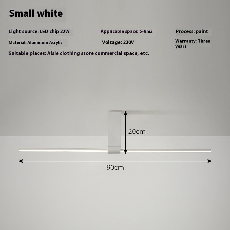 Led Ceiling Light Creative Minimalist One-word Strip Light