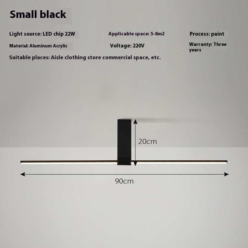 Led Ceiling Light Creative Minimalist One-word Strip Light