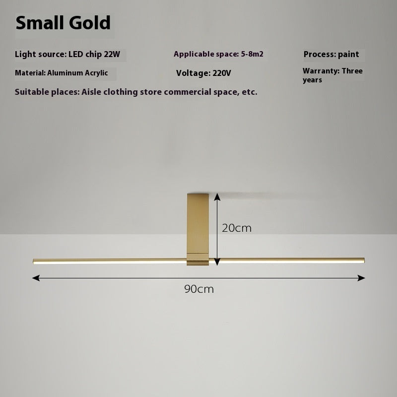 Led Ceiling Light Creative Minimalist One-word Strip Light