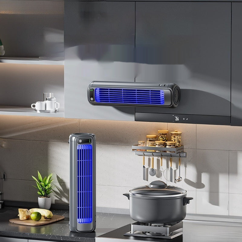 Punch-free Wall-mounted Fan For Kitchen Home Bathroom