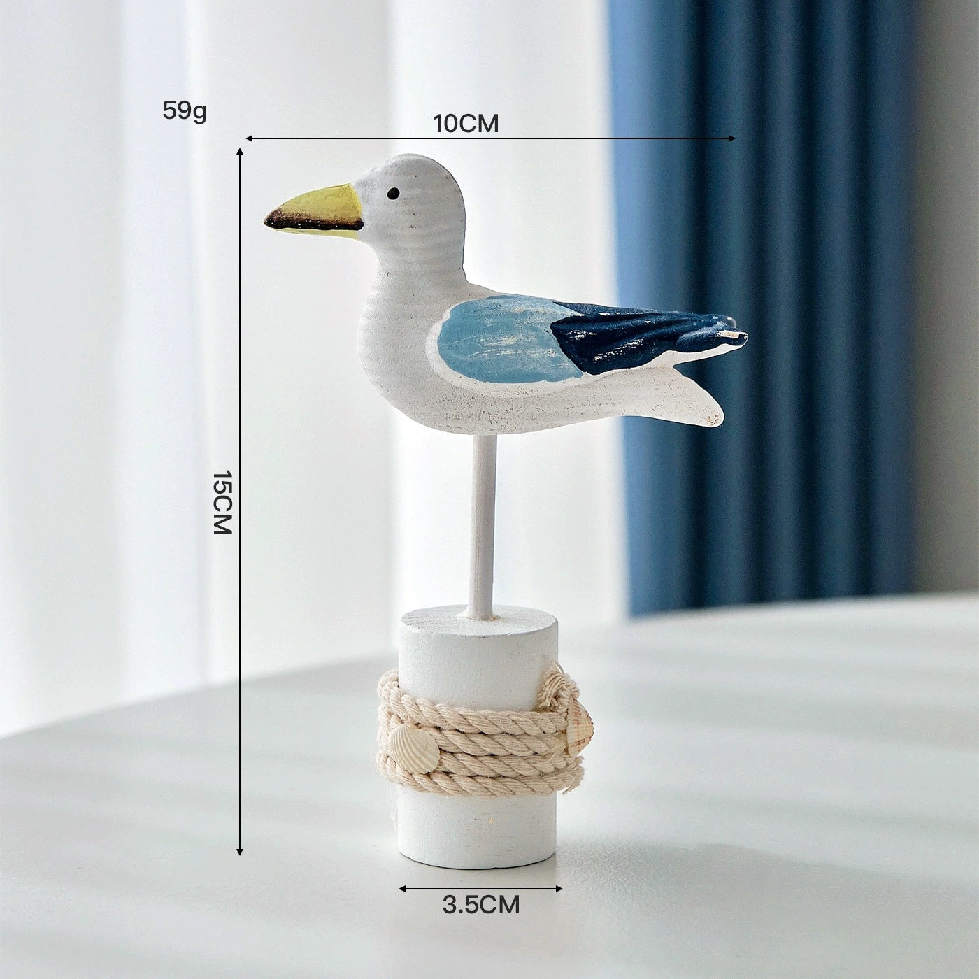 Mediterranean-style Tree Stump Ornaments Nautical-themed Home Decor Items